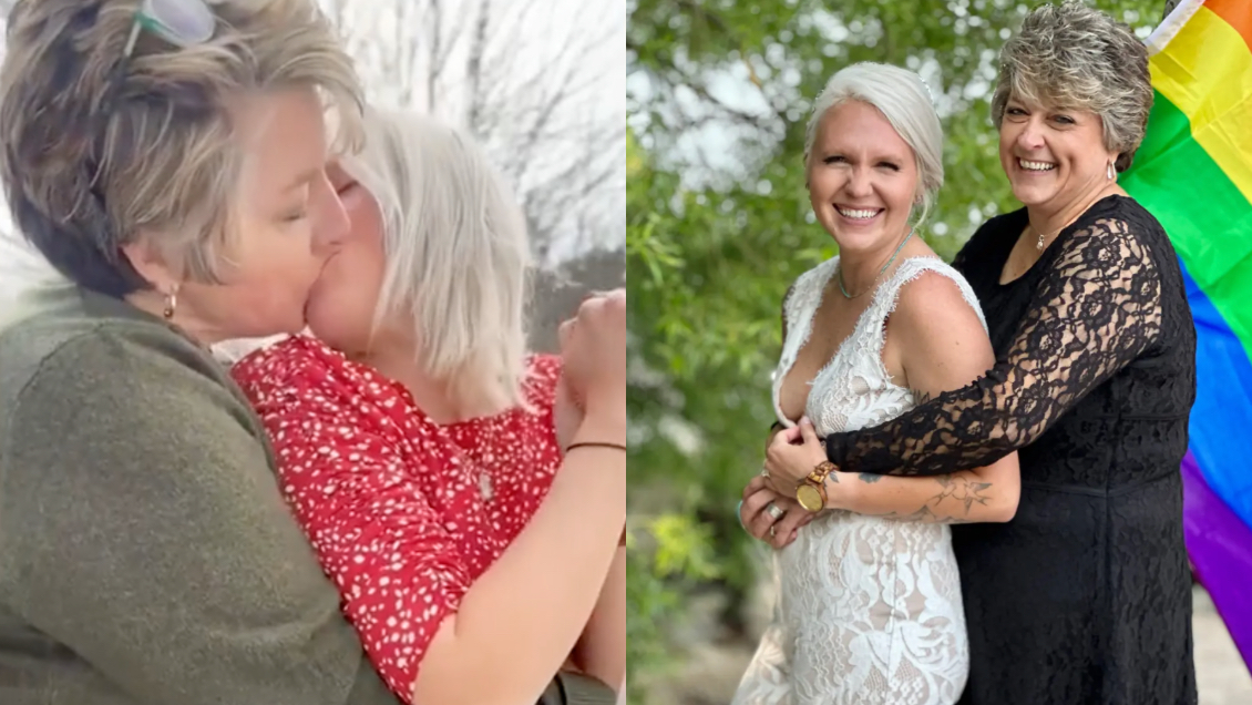 Mujer se casó con su profesora favorita del colegio: Las confunden con madre e hija