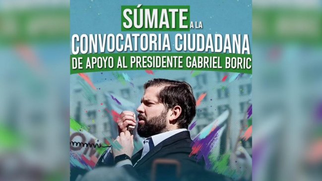Organizadores de marcha pro Boric: Las encuestas no se condicen con el cariño que recibe el Presidente