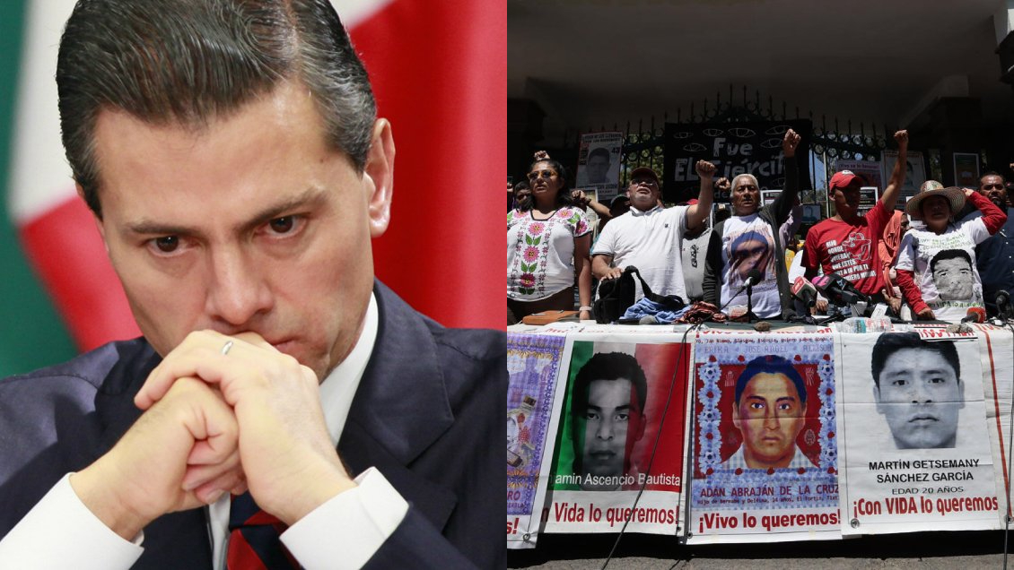 Padres de Ayotzinapa exigen investigar al expresidente Peña Nieto