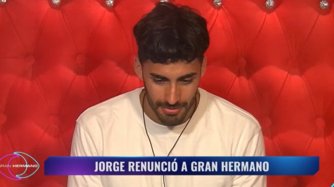 Jorge renuncia a Gran Hermano y luego se arrepiente