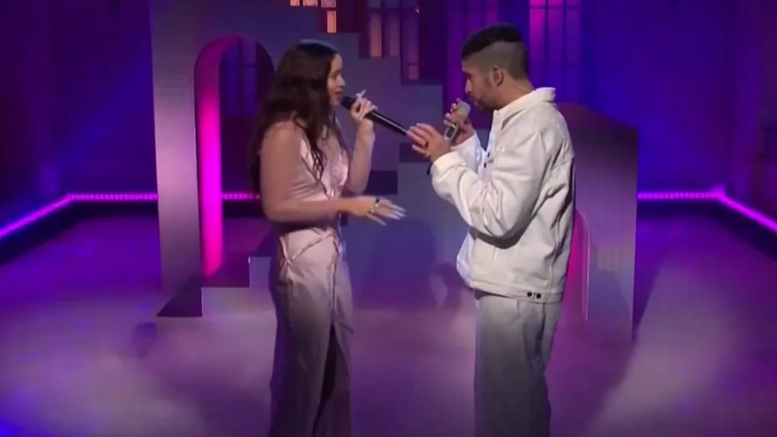 Bad Bunny Snl Rosalía y Bad Bunny en SNL