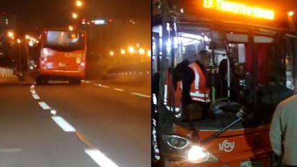   Zigzagueos constantes: El trayecto que realizó el micrero que chocó en Las Condes 