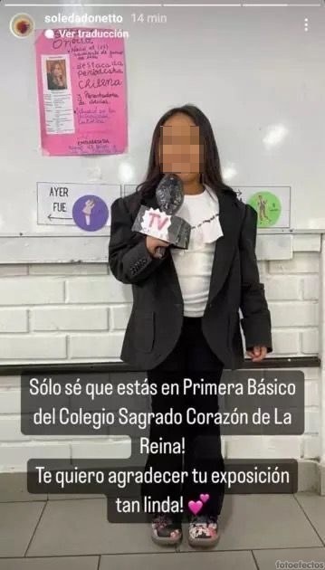 Niña de 1° básico disertó sobre Soledad Onetto Niña de 1° básico disertó sobre Soledad Onetto