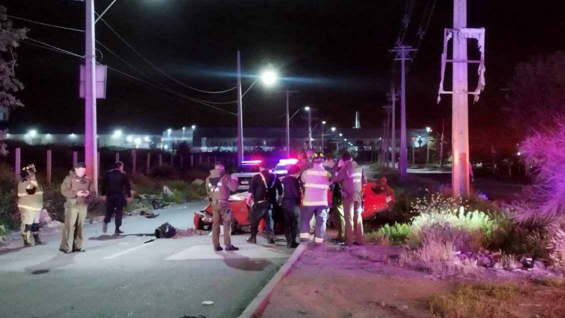 Accidente en carrera clandestina dejó dos muertos en Quilicura