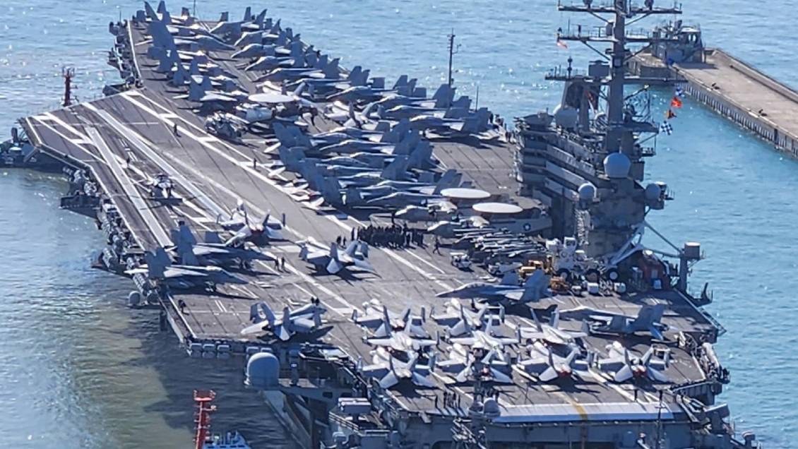 Portaaviones estadounidense llegó a Corea del Sur en nueva muestra de fuerza