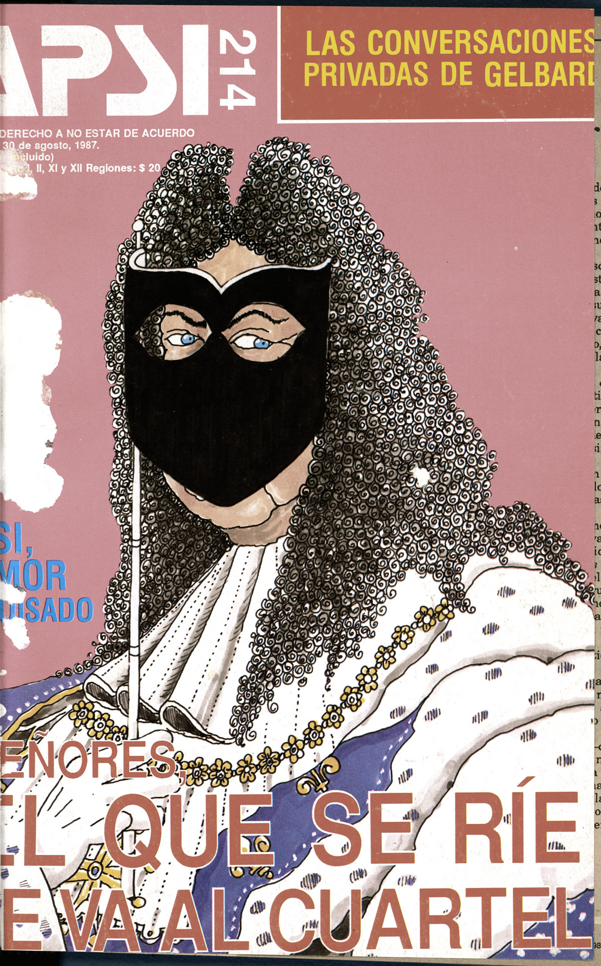 Guillo premio nacional de humor 2023 Uno de los trabajos de Guillo en la revista Apsi