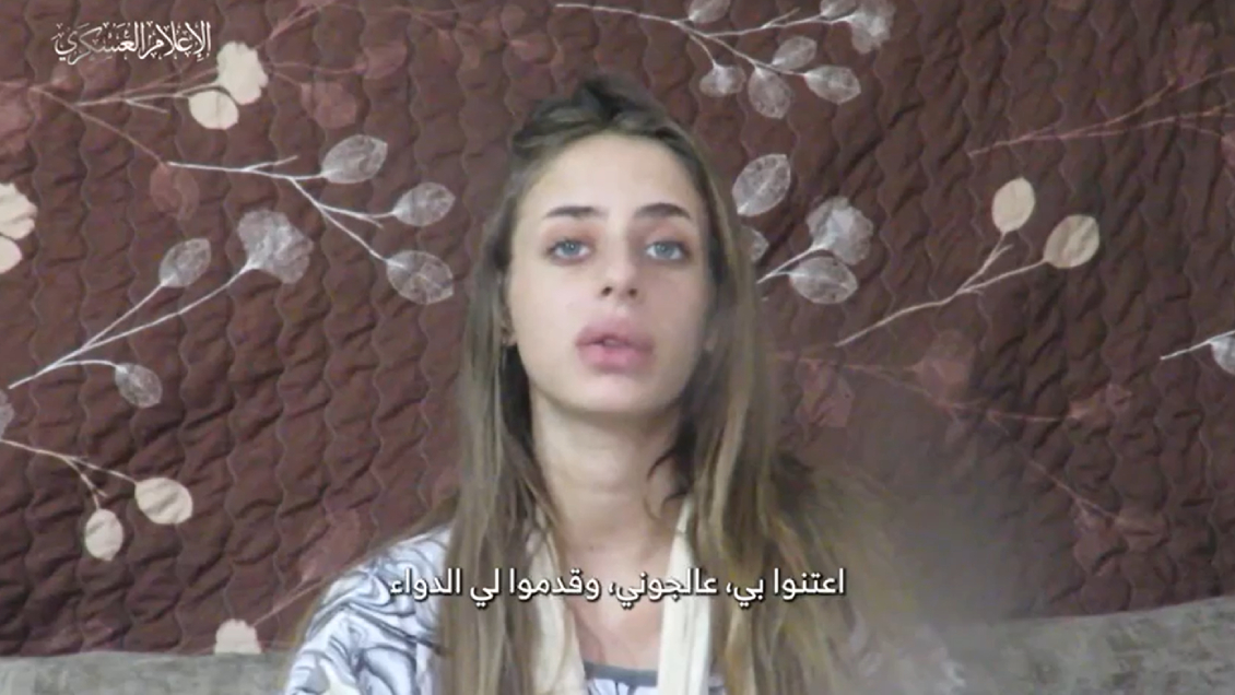 Madre de joven secuestrada en Gaza y grabada en video: 