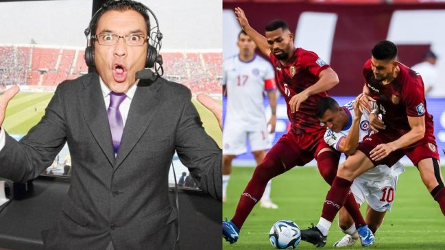 Claudio Palma se llenó de críticas en su relato de la derrota de Chile ante Venezuela