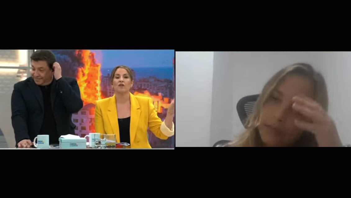 La tensa discusión de JC Rodríguez y Monserrat Álvarez con chilena en Israel