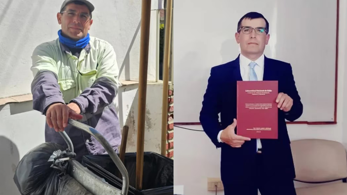 Barrendero que tuvo que pausar sus estudios se tituló de contador a los 40 años