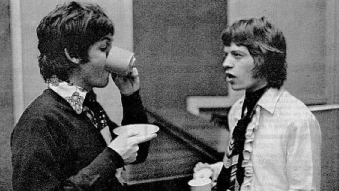 McCartney Rolling Stones McCartney y Mick Jagger en los 60