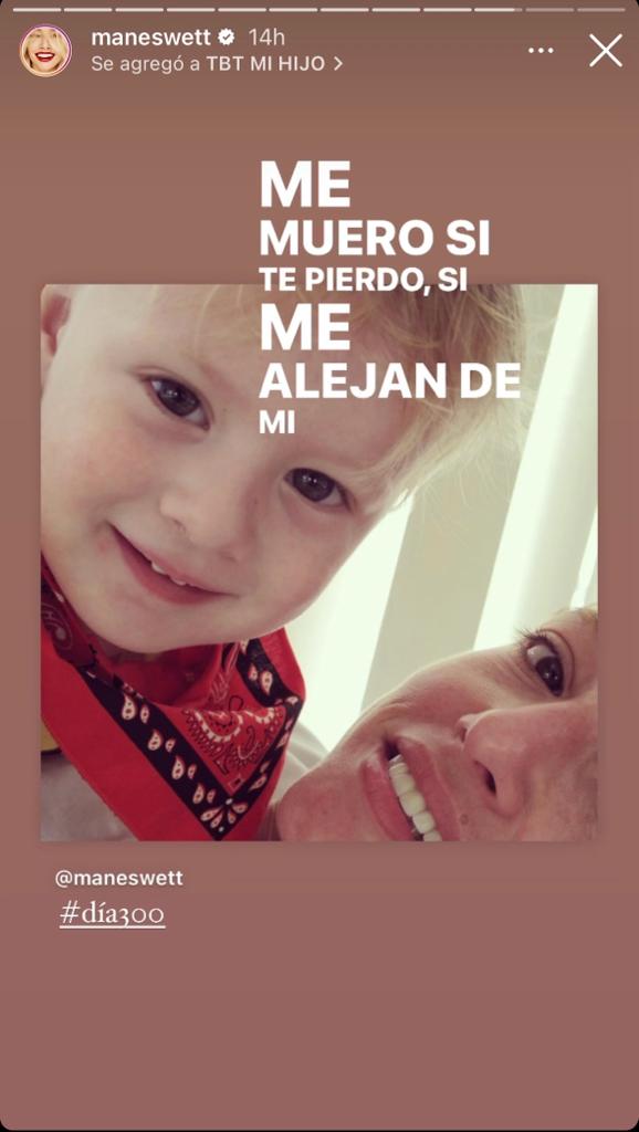 Mane Swett cumplió 300 días sin ver a su hijo Mane Swett cumplió 300 días sin ver a su hijo