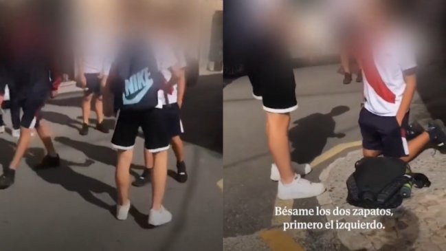   Brutal caso de bullying: Alumno obligó a otro a besar sus zapatos y lo pateó en la cara 