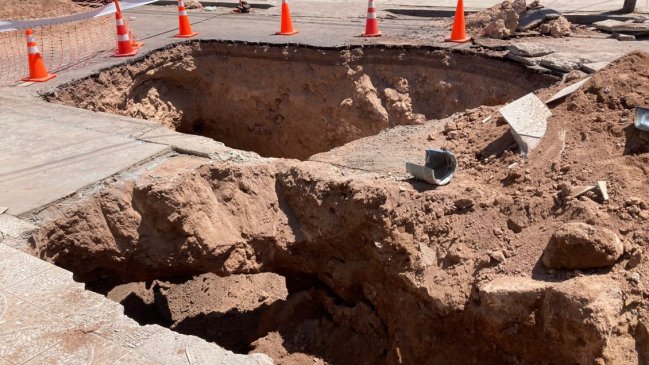Más de 1.500 familias están afectadas por socavones en Alto Hospicio