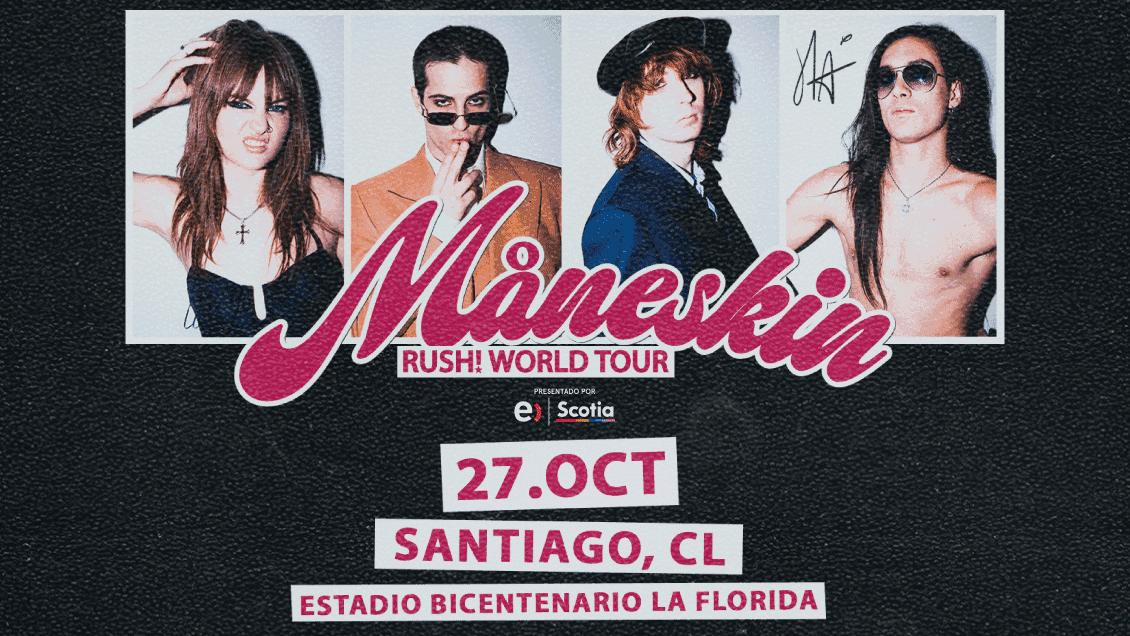 Maneskin Chile 2023 Maneskin tocará en Chile