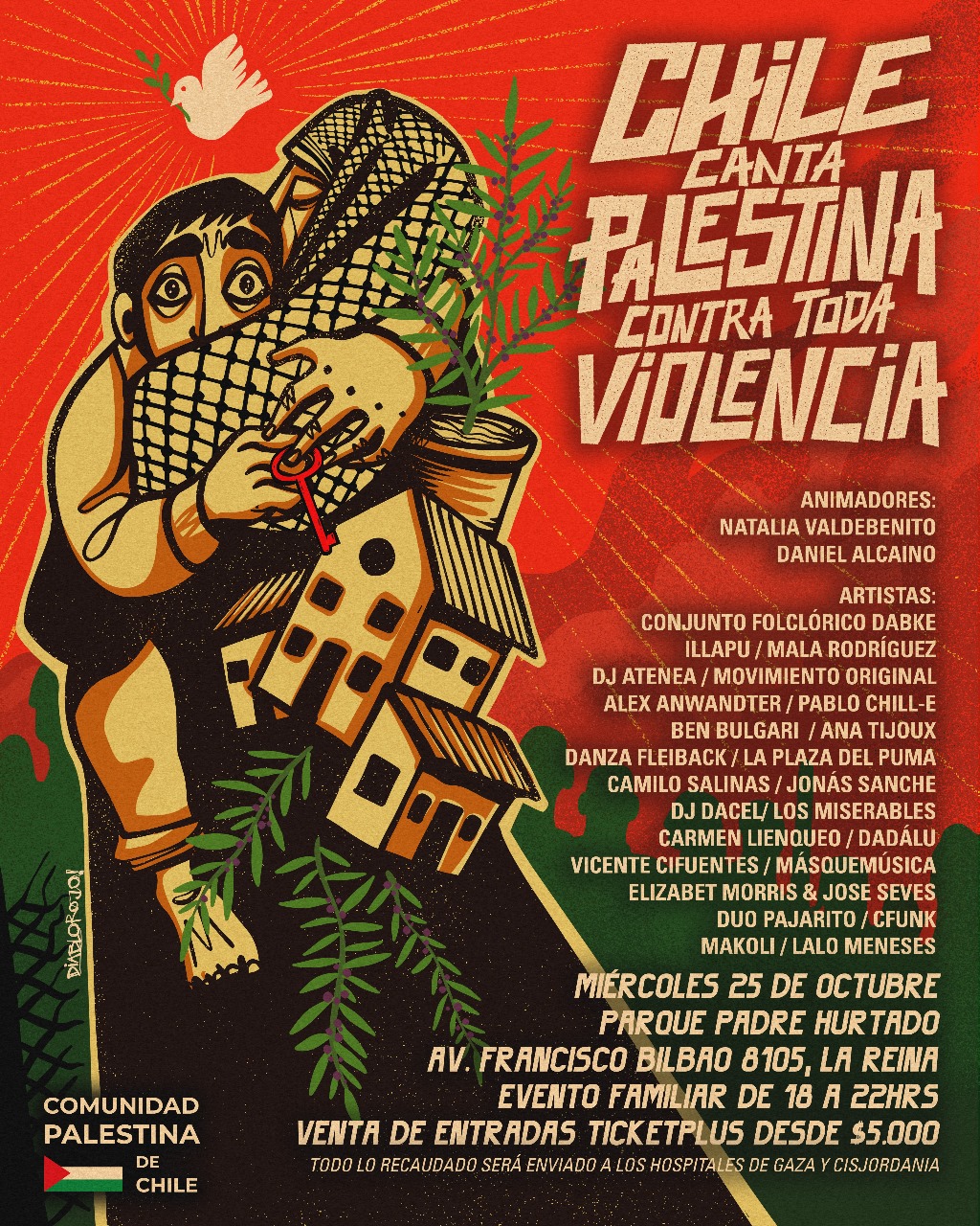 Chile canta Palestina Ana Tijoux Chile canta Palestina