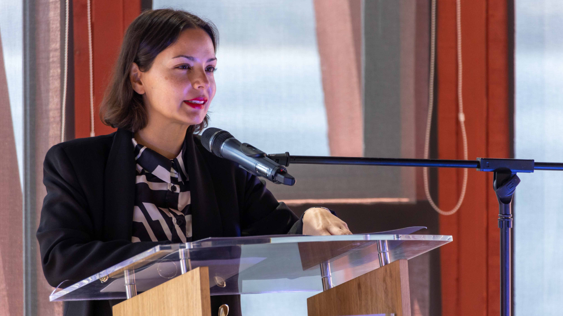 Carolina Arredondo Rockódromo Ministra Arredondo en la presentación de Rockódromo 2023