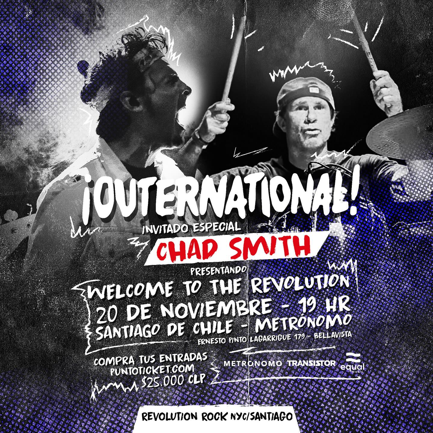 Chad Smith Chile Outinternational Chad Smith en Chile