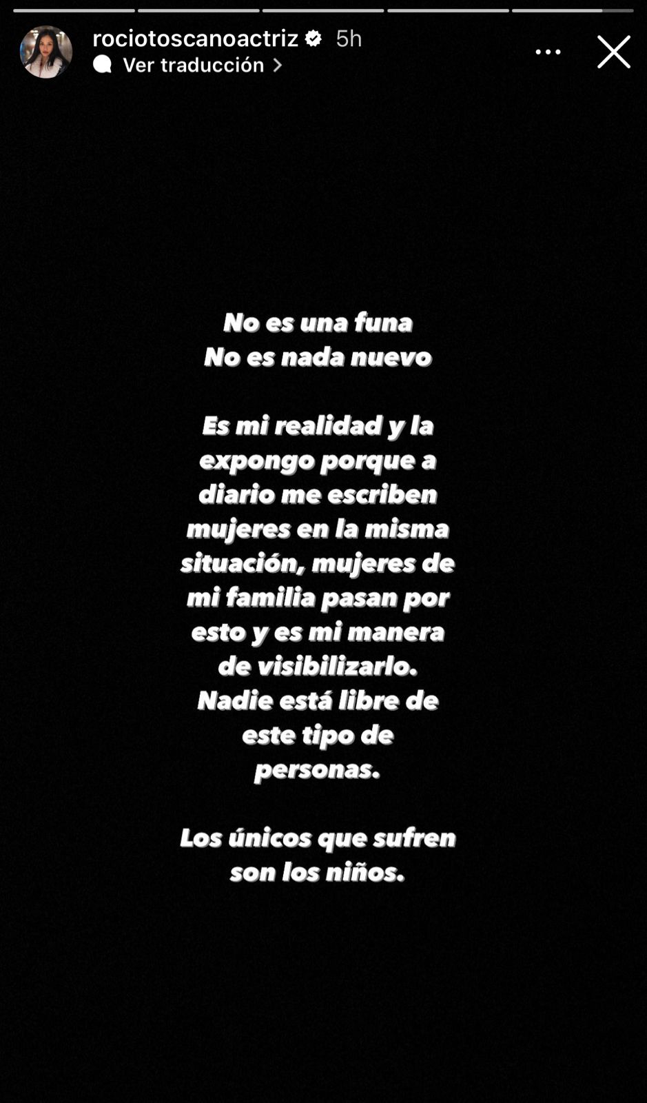 Rocío Toscano hizo un fuerte descargo contra el padre de sus hijos
