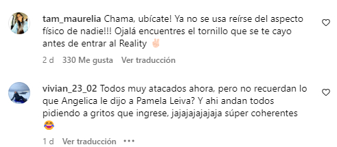 El público arremetió contra Chama por comentarios gordofóbicos