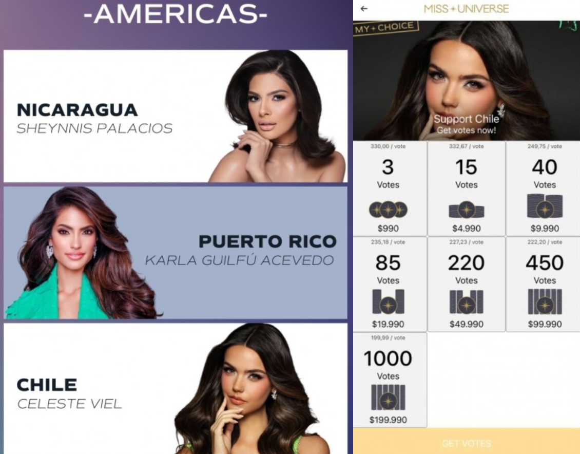 App del concurso Miss Universo