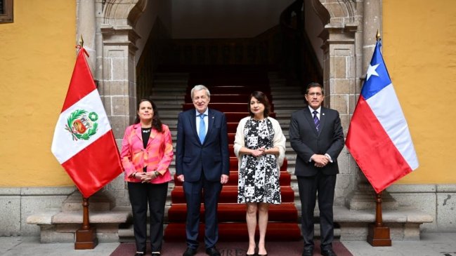  Cancilleres y ministros de Defensa de Chile y Perú se reunieron para estrechar lazos  