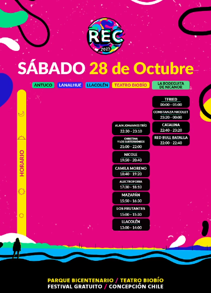 horarios rec 2023 nuevo horario del festival rec el sabado