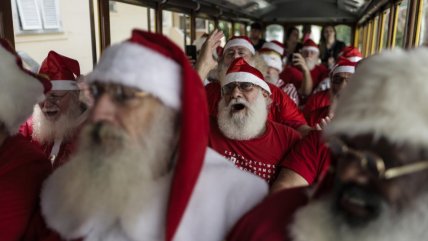  Numerosos Viejitos Pascueros inauguran la temporada navideña en Brasil  