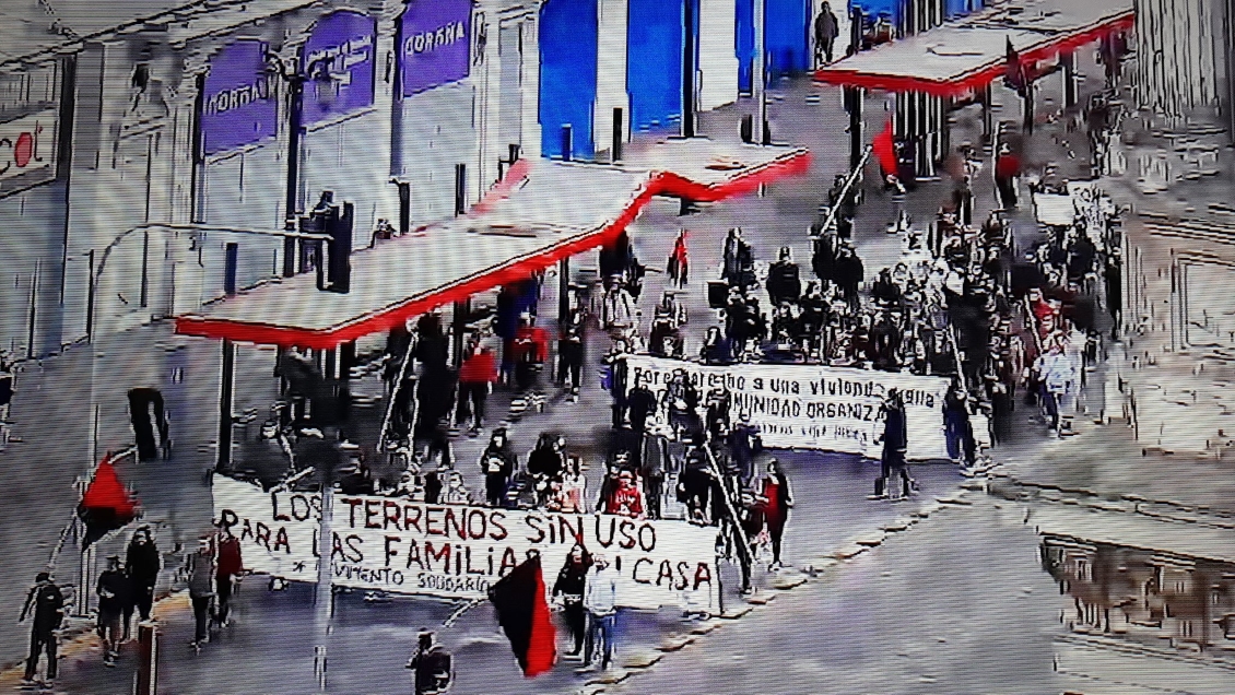 Manifestación genera congestión en la Alameda