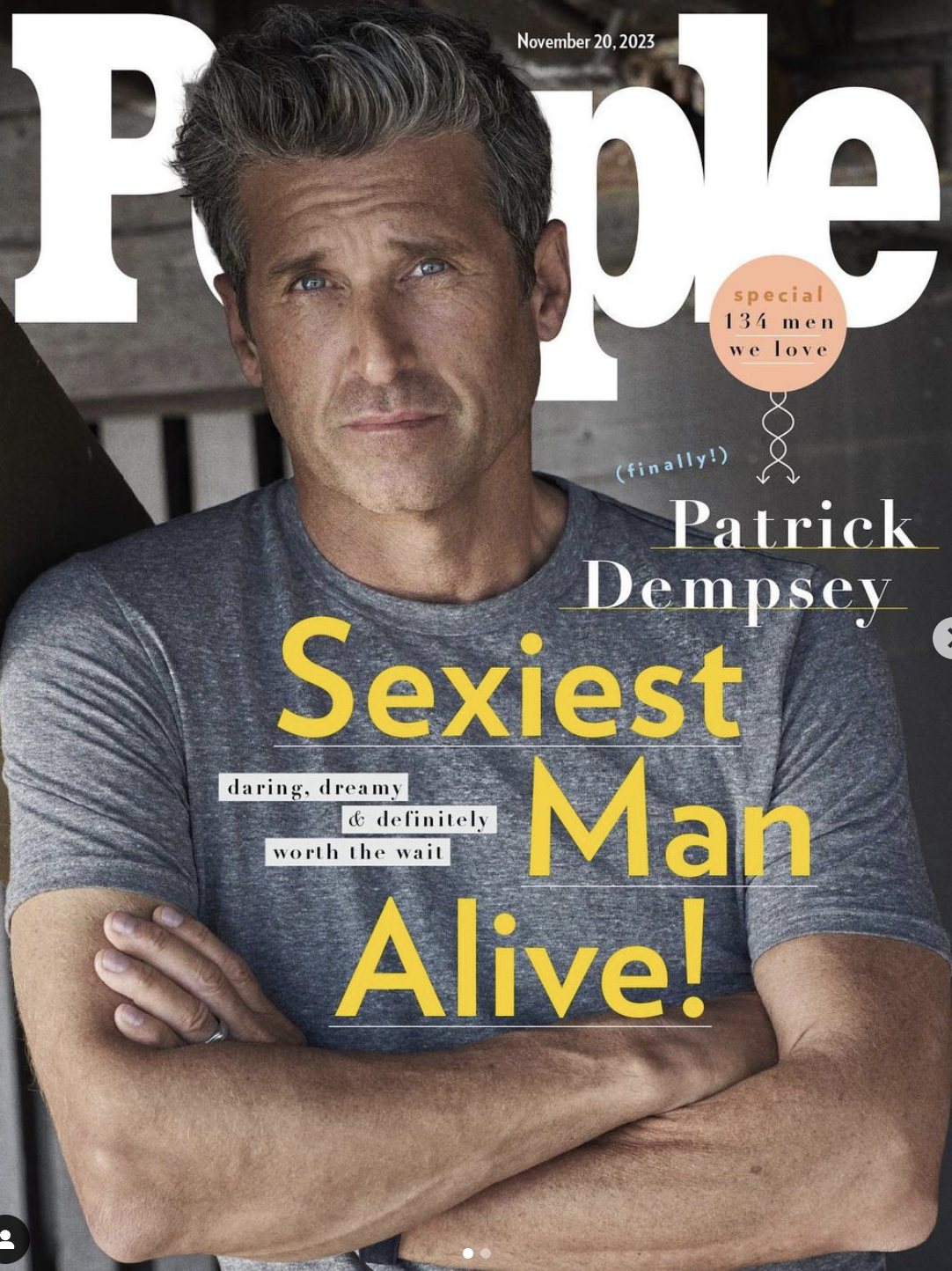 Patrick Dempsey sexy People Patrick Dempsey el hombre más sexy 2023