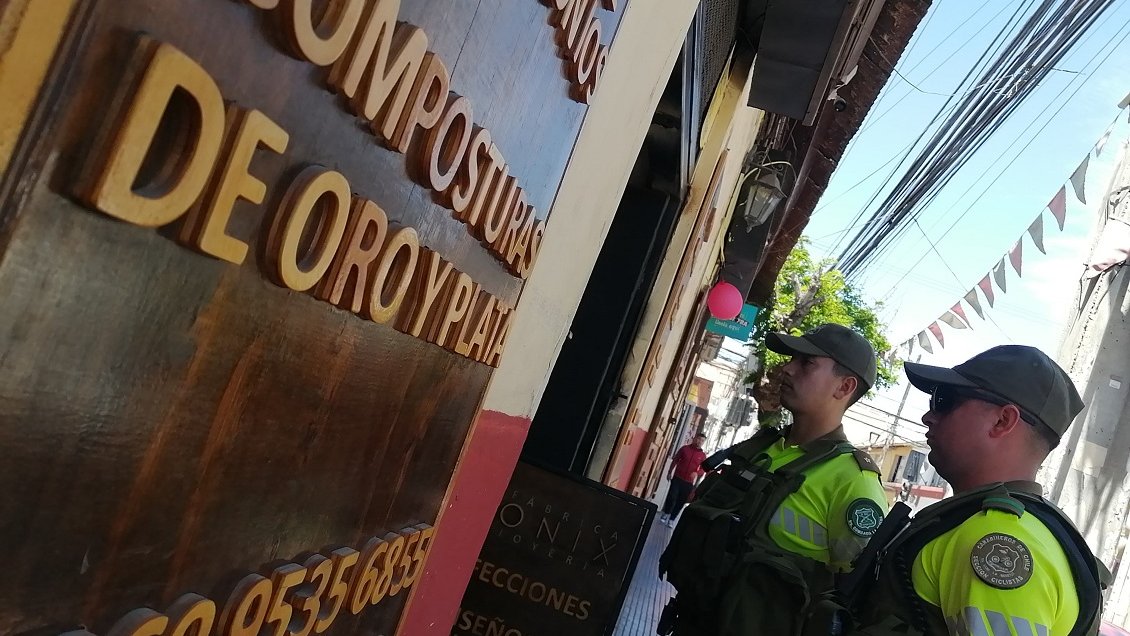 Dos sujetos fueron detenidos tras intentar robar joyería en La Serena