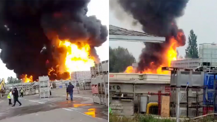   Gran incendio afectó a planta Agrozzi en Teno 