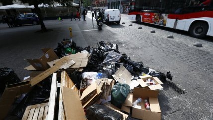   Santiago amaneció con acumulación de basura por paro municipal 