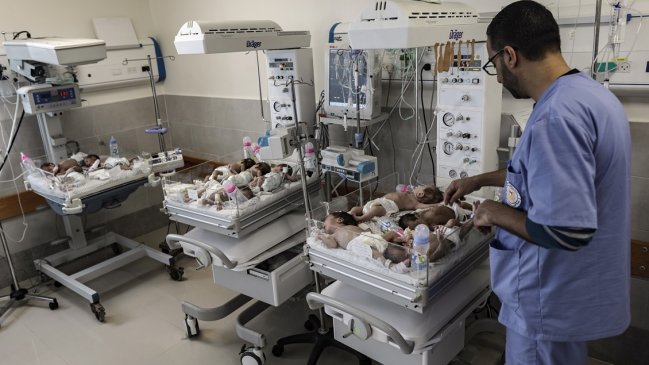  Gaza evacuó 28 bebés prematuros 