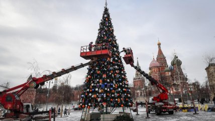  Los preparativos navideños en Moscú  