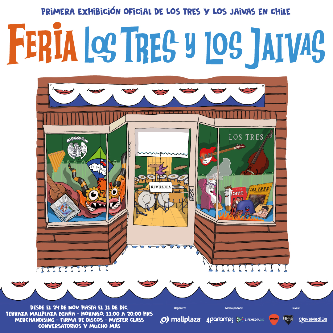 Los Jaivas y Los Tres se unen en inédita exposición en Mall Plaza Egaña Los Jaivas y Los Tres se unen en inédita exposición en Mall Plaza Egaña