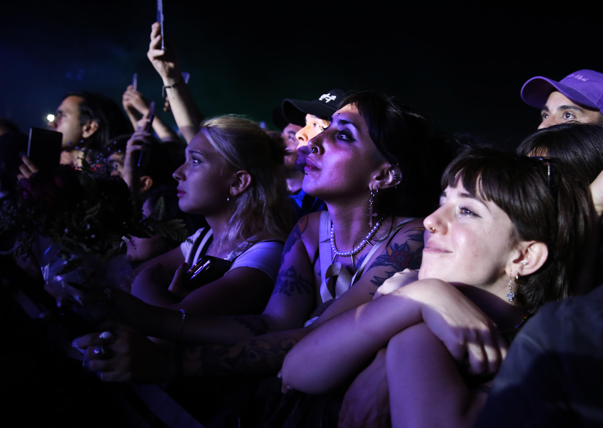 Público viendo a The Cure en Argentina Público viendo a The Cure en Argentina