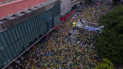  Cientos de bolsonaristas protestaron en Sao Paulo contra los 