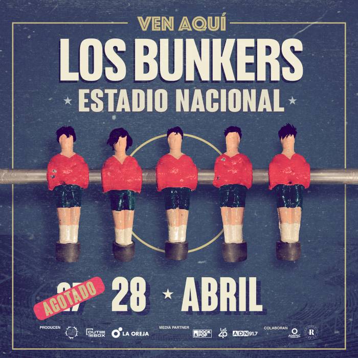 los bunkers agotaron las entradas para el sabado 27 de abril en el estadio nacional