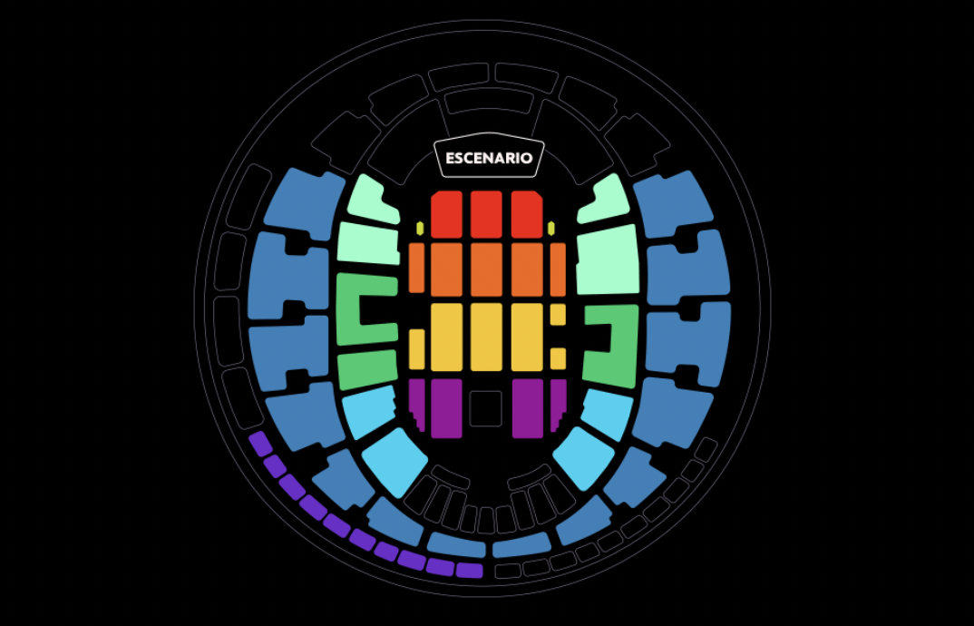 Mapa Tom Jones en Chile 2024