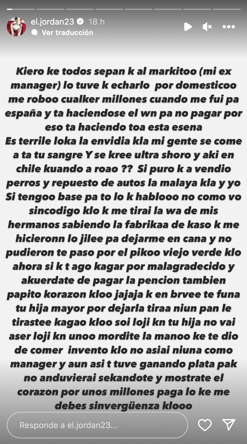 El Jordan 23 querella El descargo de El Jordan 23