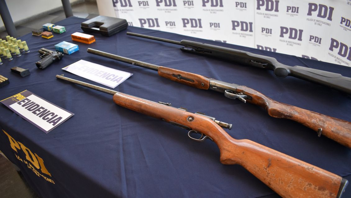 Coyhaique: denuncia anónima permitió incautar armas y municiones