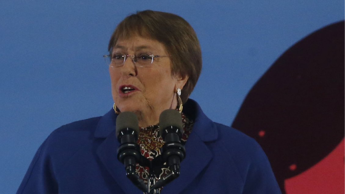 Bachelet grabó un video para la franja del En Contra