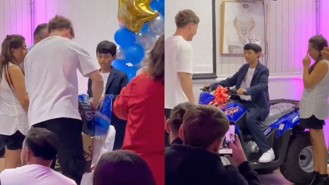 Raimundo le regaló la esperada cuatrimoto al hijo de Pincoya