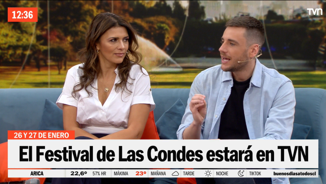Ivette Vergara y Gonzalo Fouillioux serán los animadores del Festival de Las Condes en TVN