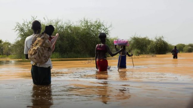   Al menos 86 muertos por las inundaciones en el noroeste de Sudán del Sur 