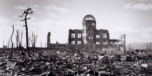 La ciudad de Hiroshima tras el ataque nuclear