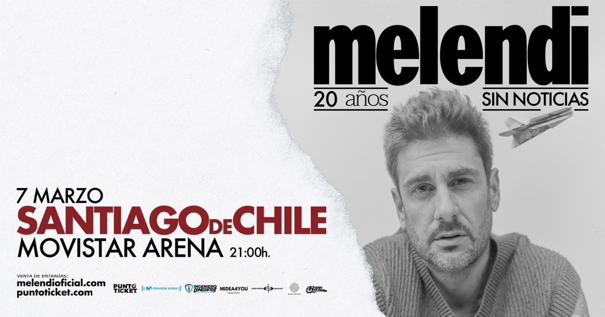 Melendi en Chile 2024
