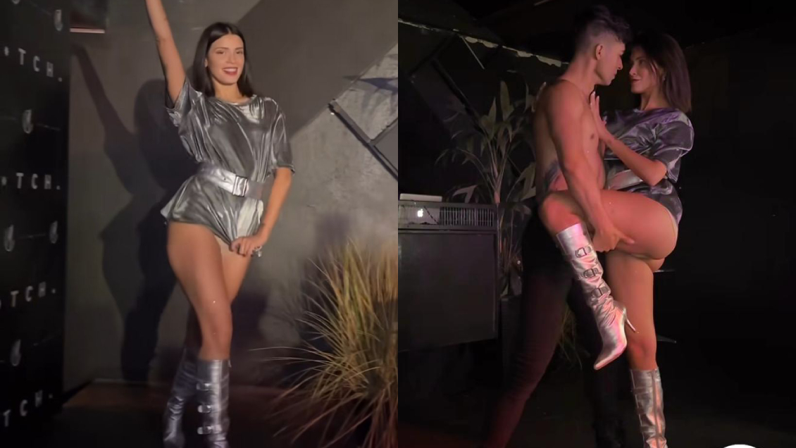 Coni Capelli se lució con atrevido baile en su primer evento discotequero