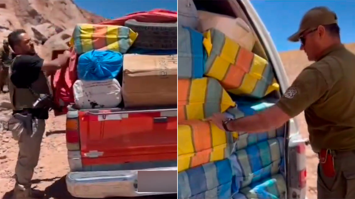 Incautan drogas, cigarrillos y fuegos artificiales durante patrullajes fronterizos en Antofagasta